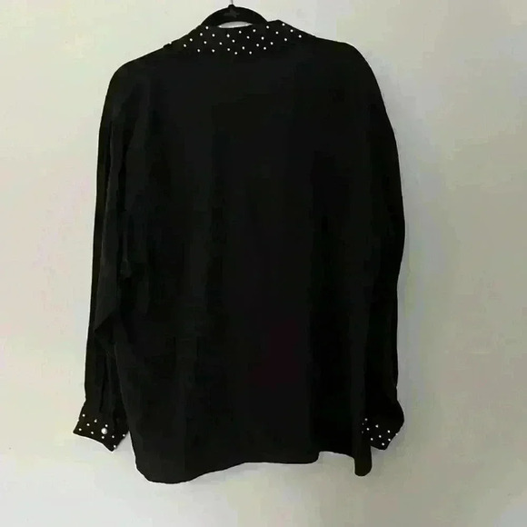 Vintage Silx by August Silk 100% silk long sleeve blouse - Picture 3 of 4